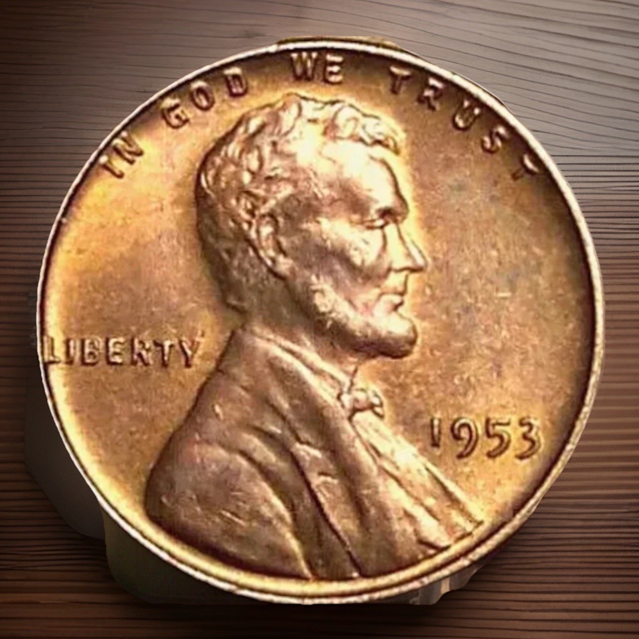 1953-P AU+ RB US Lincoln Wheat Cent Penny FAST SHIPPING