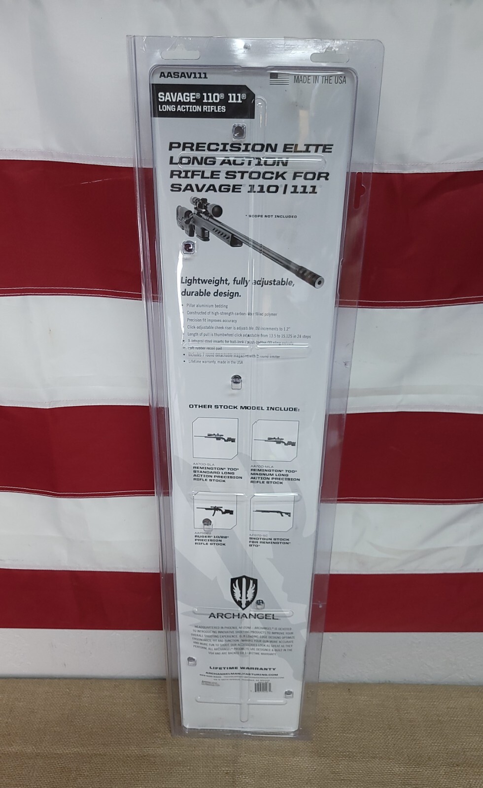ProMag Archangel Savage 110/111 Precision Elite Stock & Magazine - AAS111SLA