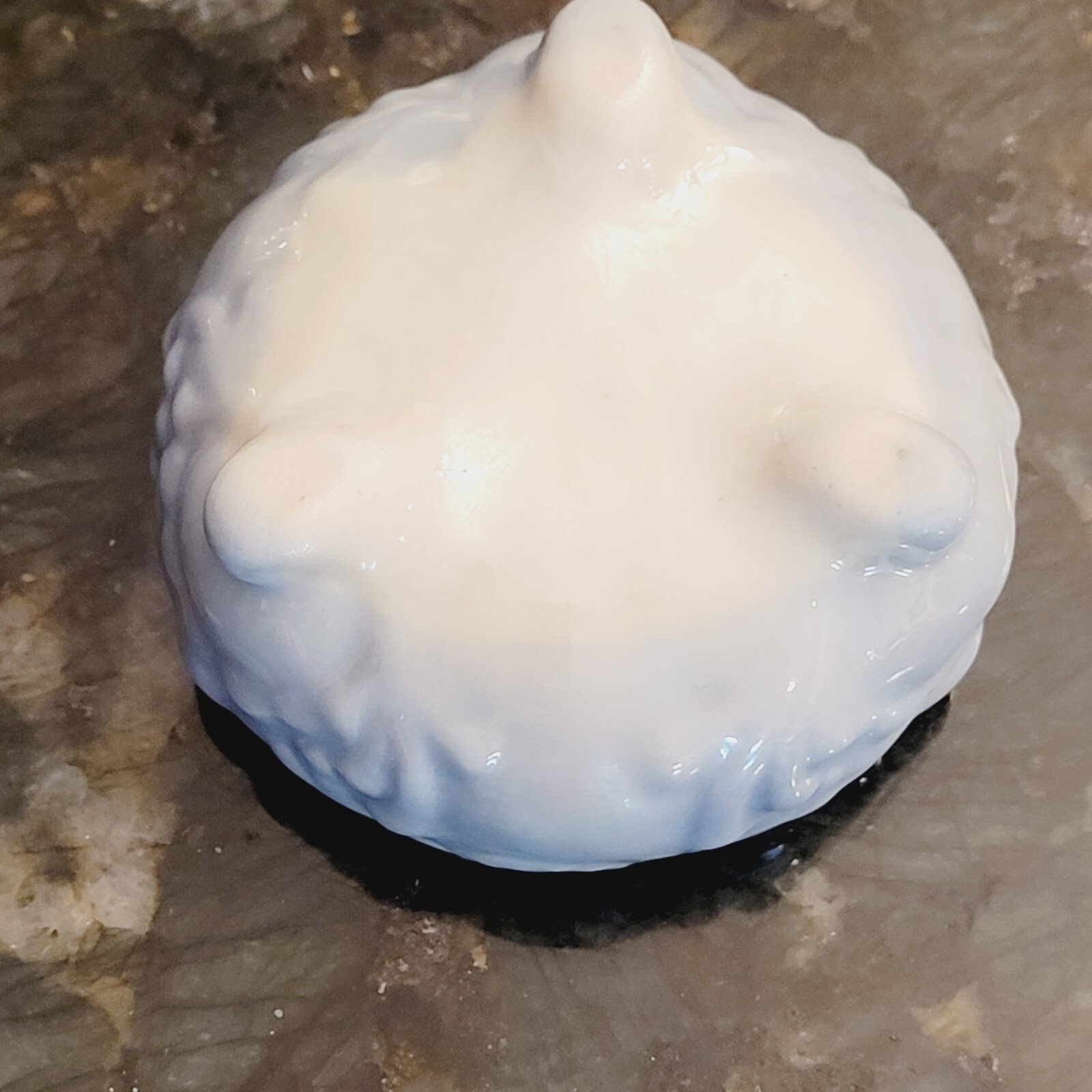 Ceramic Whimiscal Double Dolphins Lidded Trinket Box