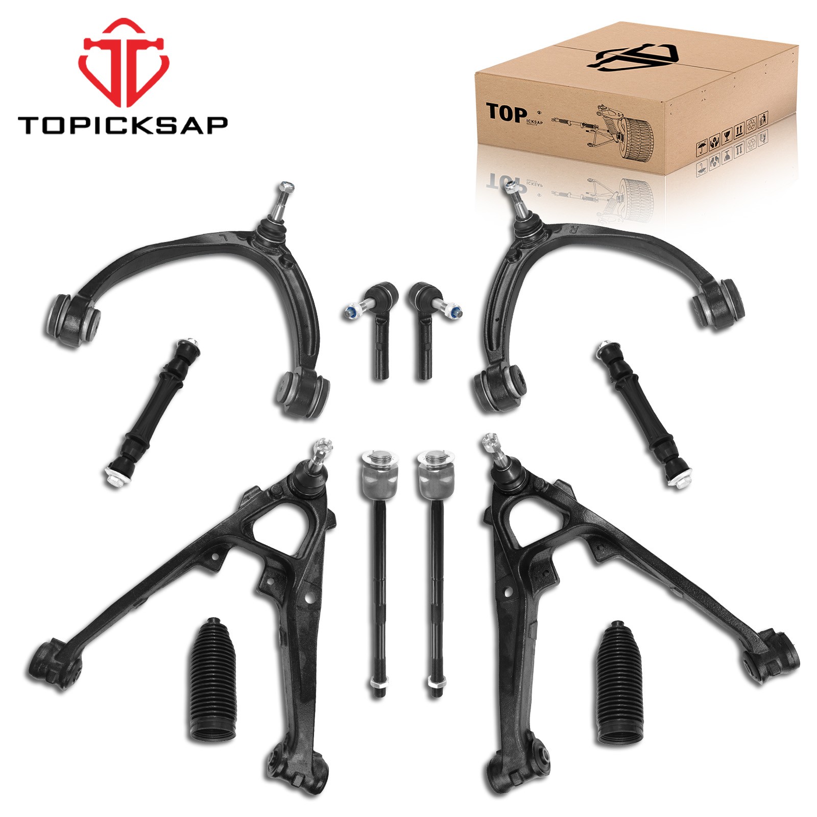 12x Suspension Kit Front Lower Control Arm for 2007-2013 Silverado Sierra 1500