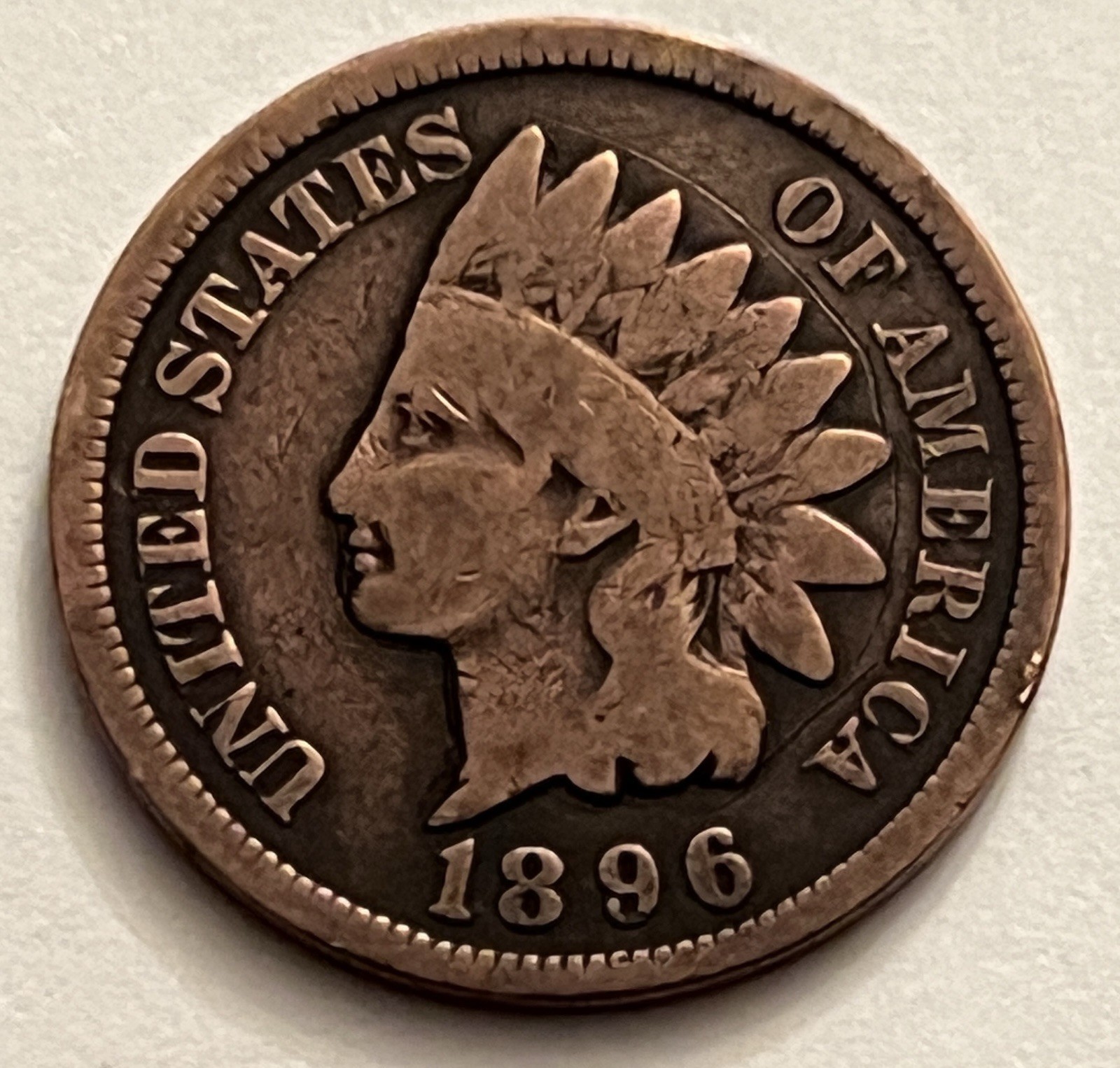 1896 Indian Head Cent Penny BN491