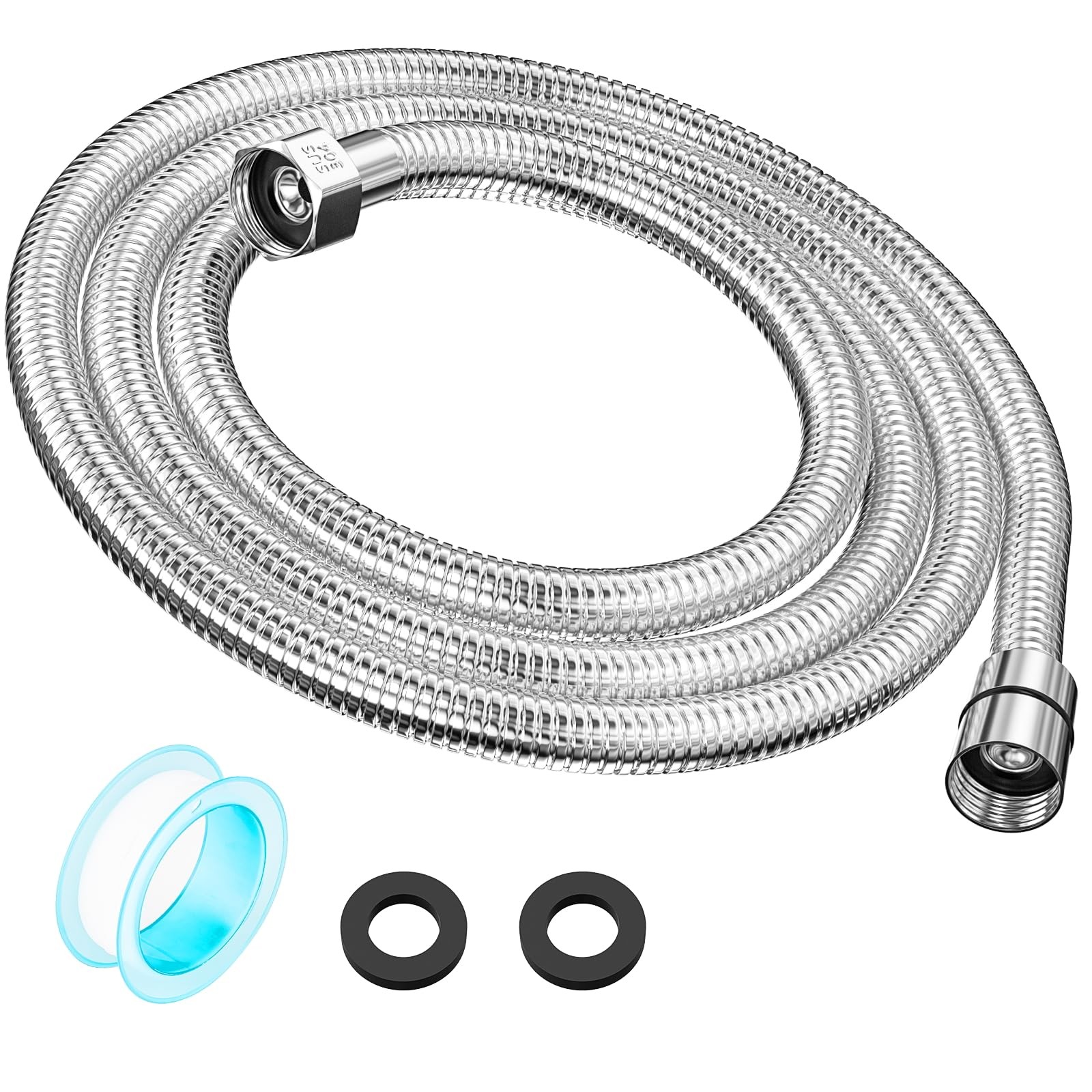 79" Shower Hose, Extra Long 304 Stainless Steel Handheld 79 Inches