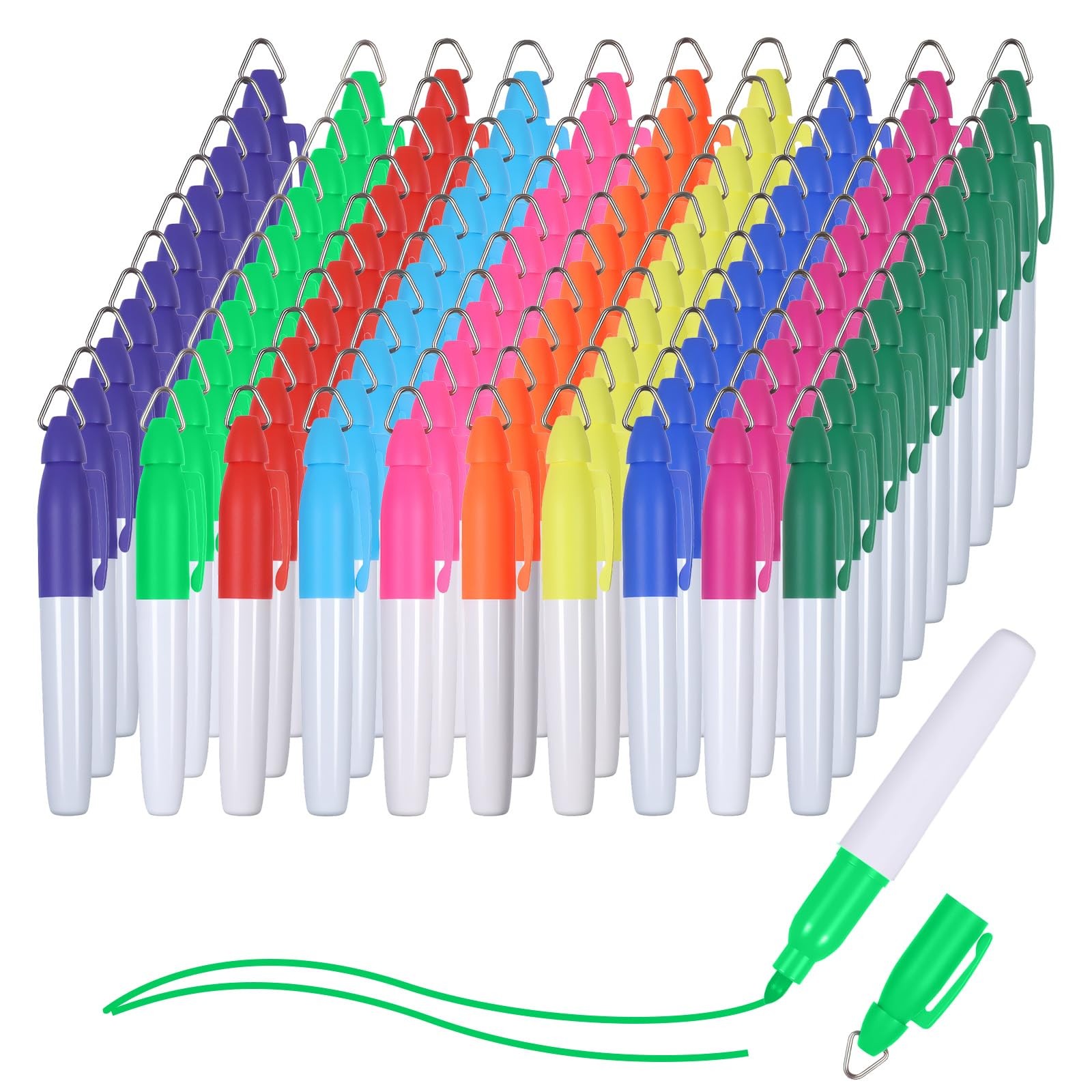 hidyuuoo 100 Pcs Mini Permanent Markers for Nurses Badge Mini Markers with Go...