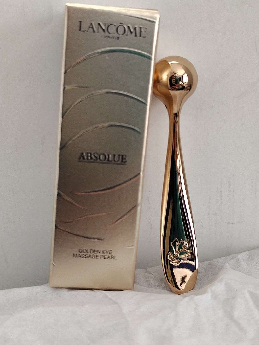 Lancome Paris Absolue Golden Eye Massage Pearl Wrinkle Correction Applicator NEW