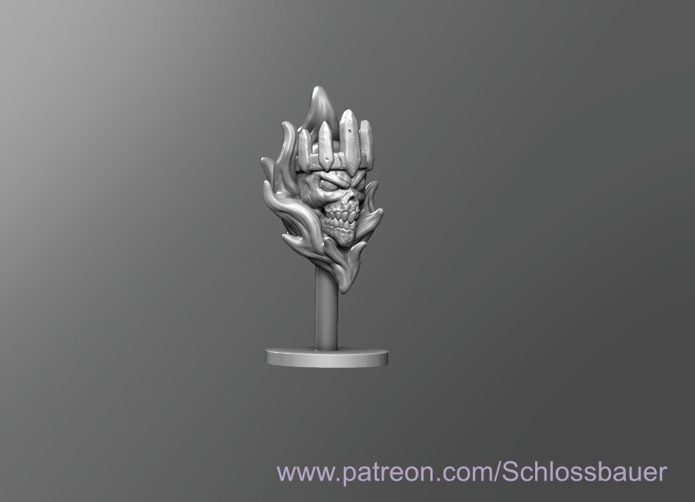 Demilich Lich Creature Monster Manual 28mm Scale DND D&D Miniature SB