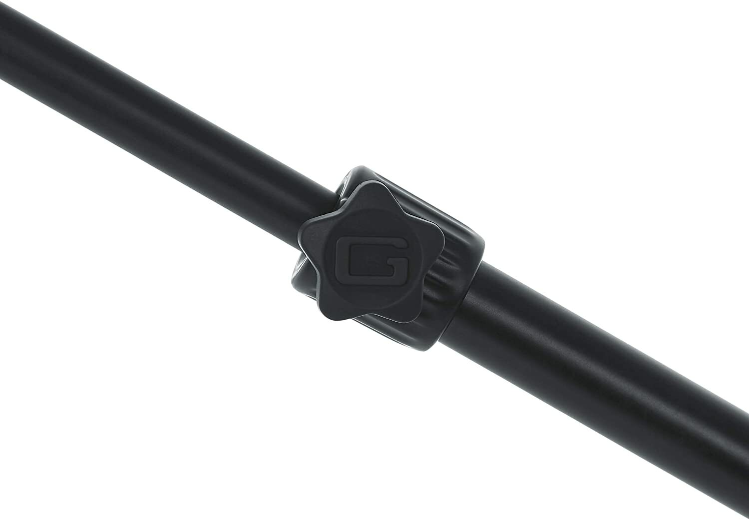 Gator Frameworks Short Weighted Base Microphone Stand with Telescopic Boom Arm