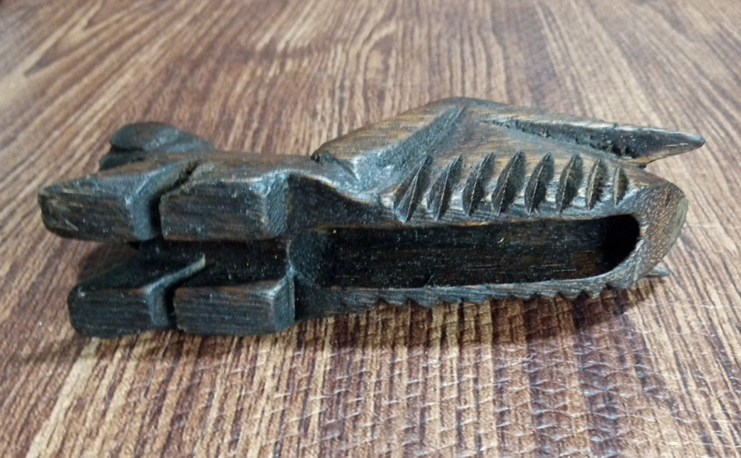 Large Hand-Crafted Cricket Wood