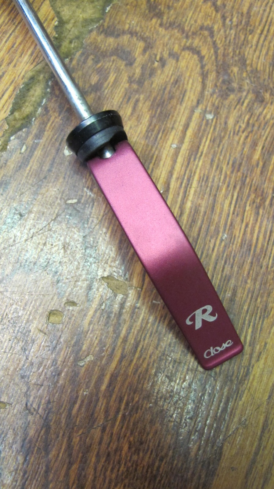 VINTAGE ROLF QUICK RELEASE FRONT WHEEL SKEWER - RED