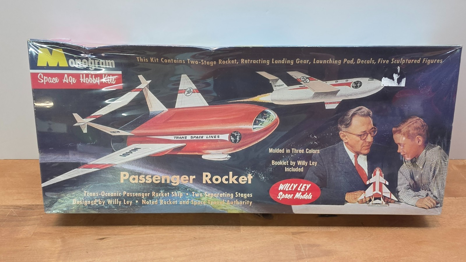 Monogram Willy Ley Passenger Rocket Space PS47 Model Kit-NIB Parts Sealed!