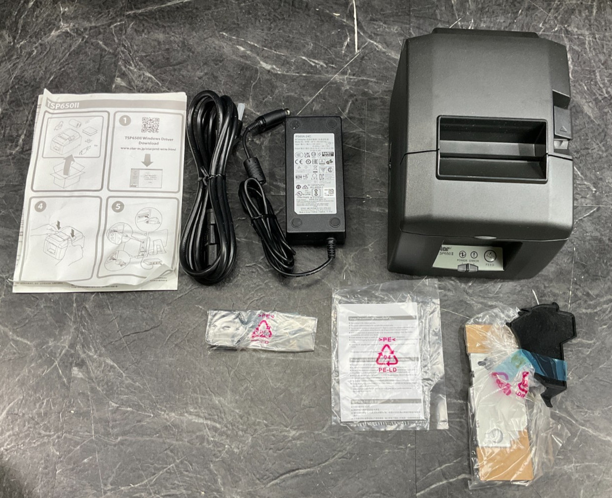 Star Micronics TSP654II USB Receipt Printer gray 39449670 ✅❤️️✅❤️️✅ NEW OPEN BOX