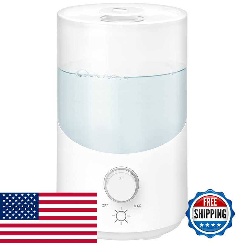Monjumr Cool Mist Humidifier For Bedroom 3L Top Fill Ultrasonic Air Humidifier