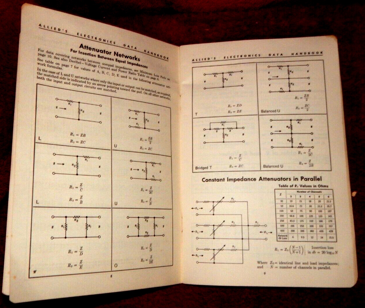 Vintage 1956 Allied's Electronics Data Handbook