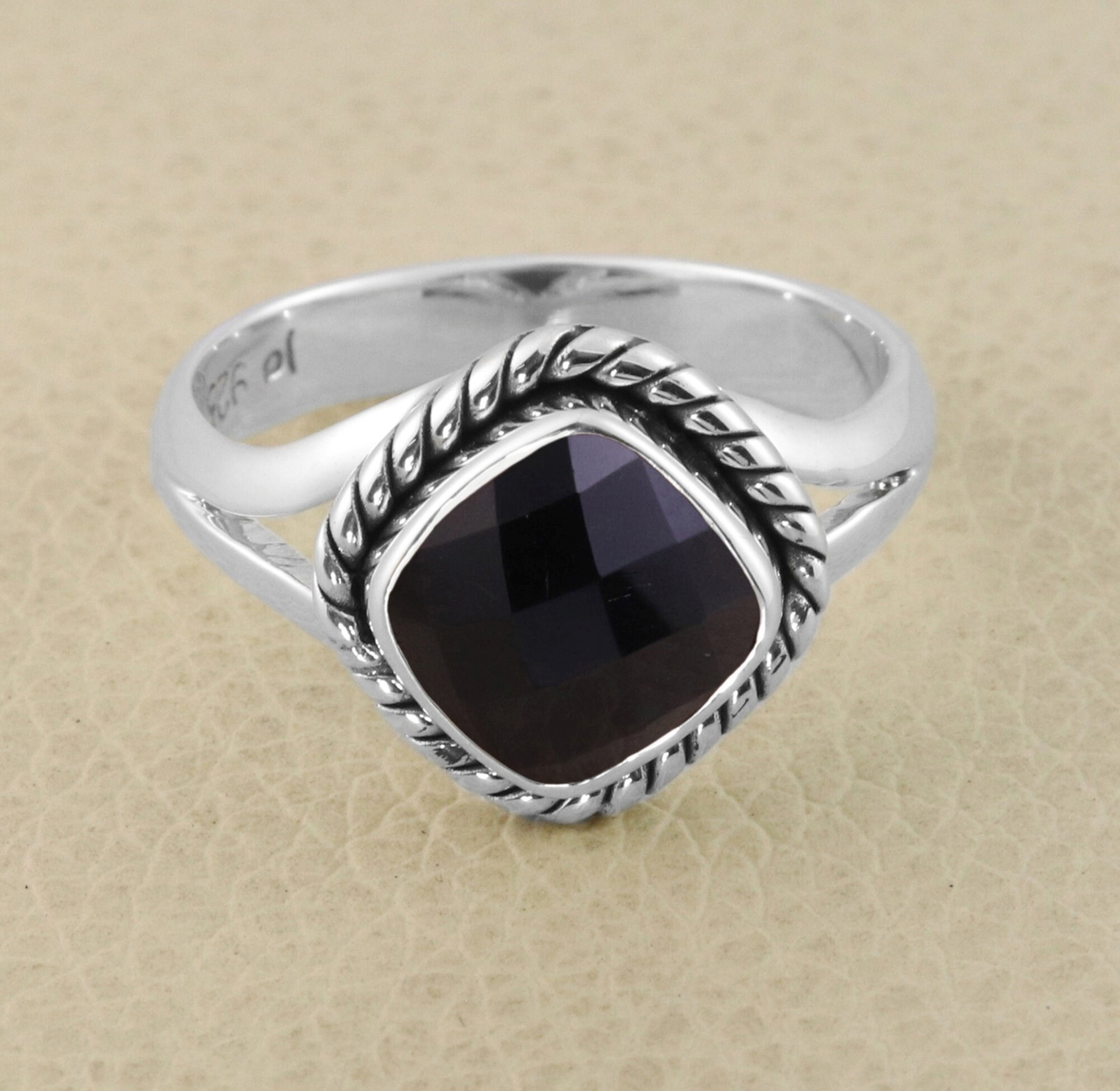 Fantastic Black Onyx Gemstone 925 Sterling Silver Designer Ring All Size SR2091