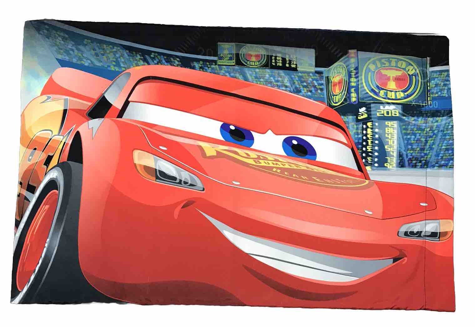 Disney Pixar Cars 3 Lightning McQueen Piston Cup Racing Boys Standard Pillowcase