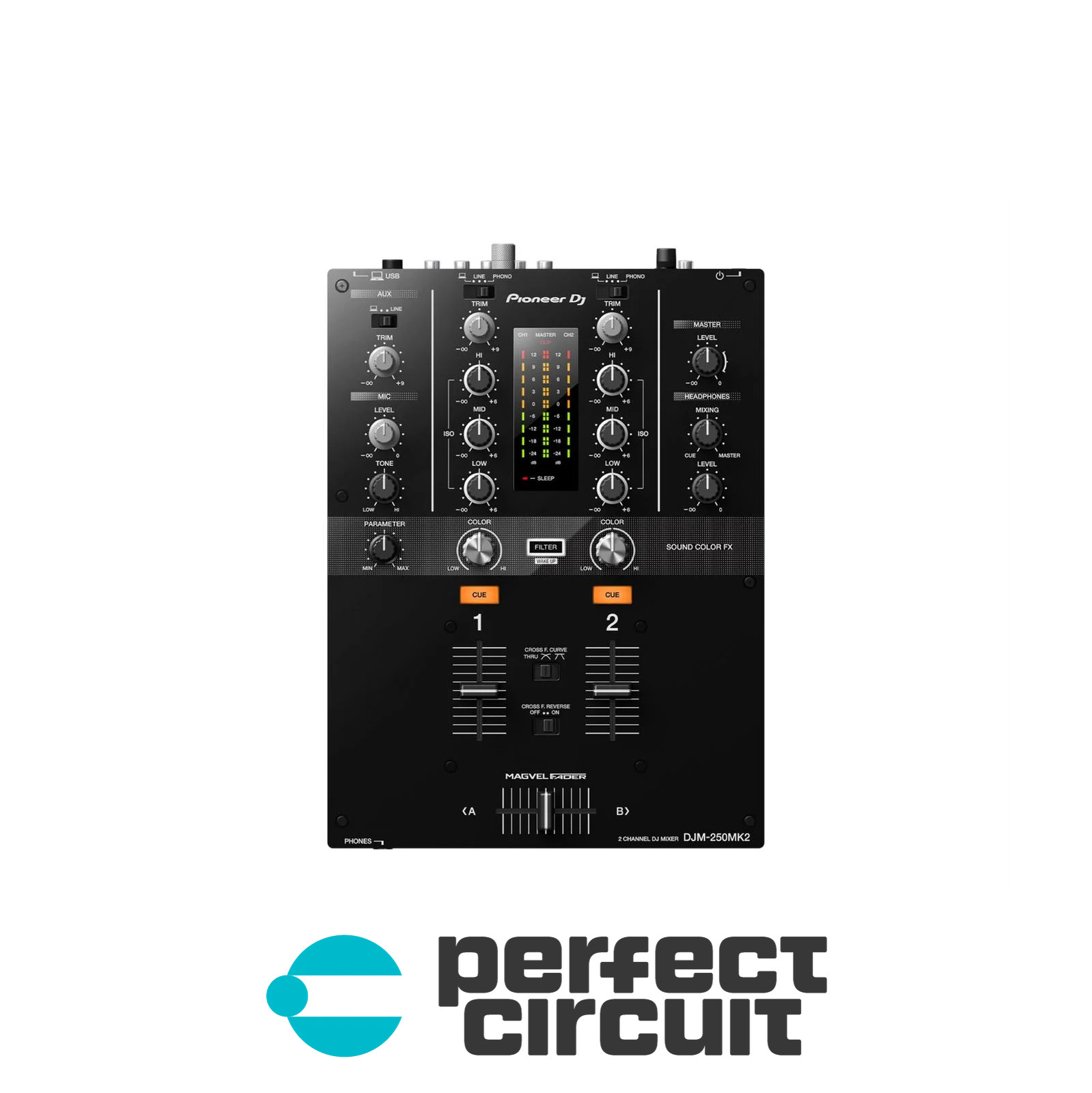 Pioneer DJM-250MK2 2-Channel Digital DJ Mixer DJ MIXER - DEMO - PERFECT CIRCUIT