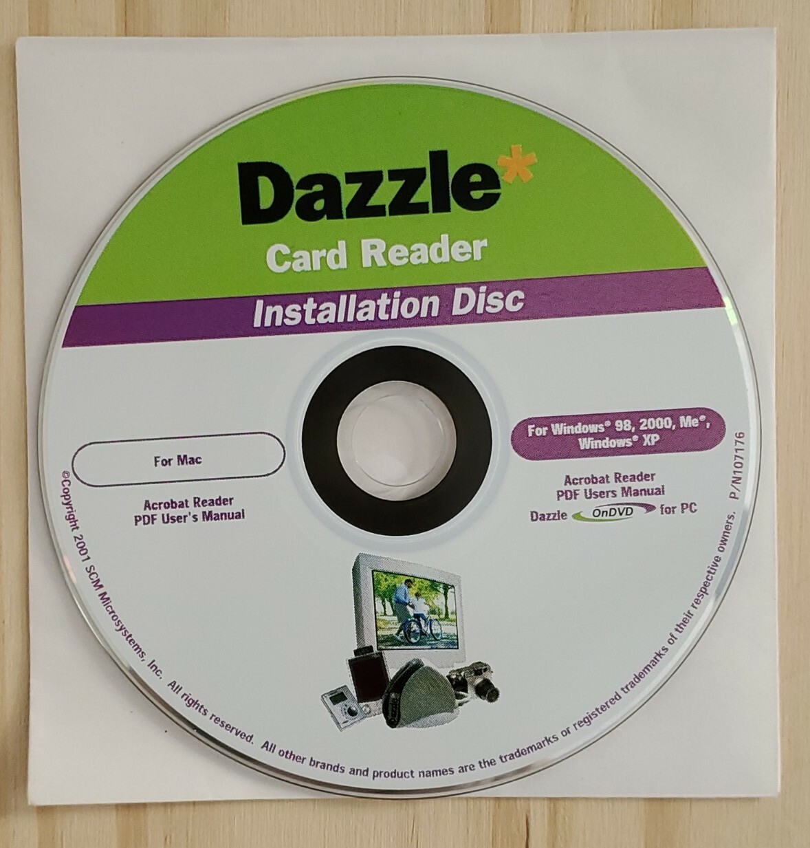 Dazzle For Card Reader Installation Disc Only 2001 For Mac Windows 98 2000 Me XP