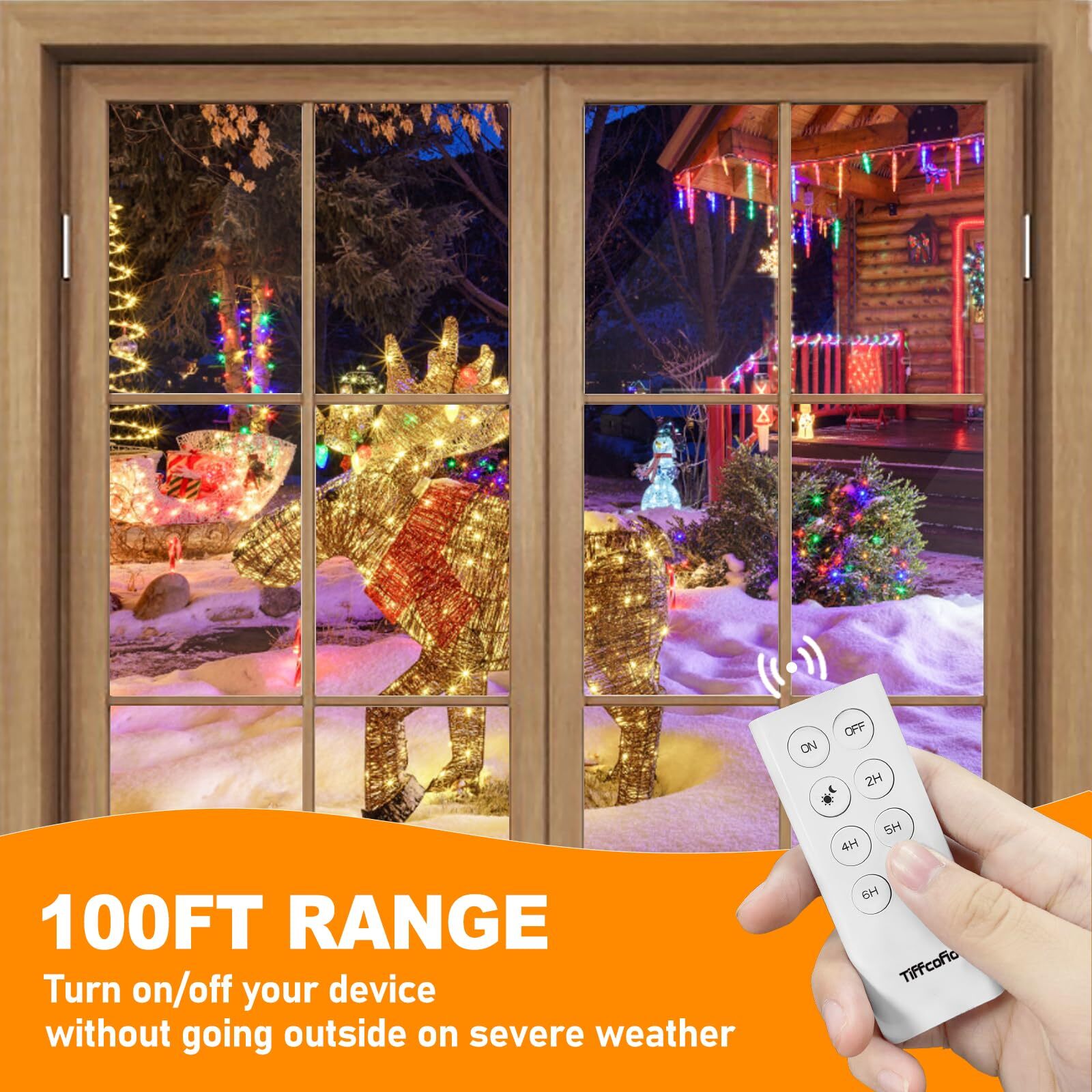 Outdoor Light Timer Waterproof Remote Control Dusk To Dawn Light Sensor Timer 10