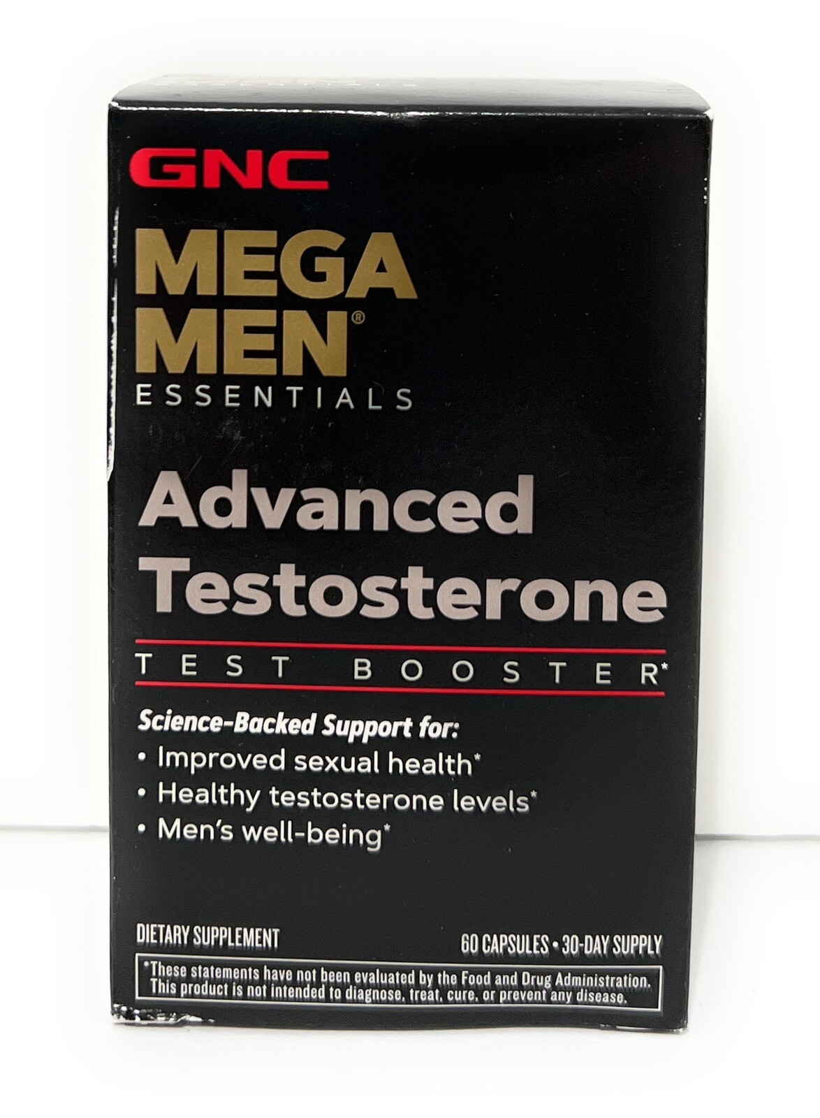 GNC Mega Men Advanced Testosterone Test Booster 60 Caps - EXP 2027