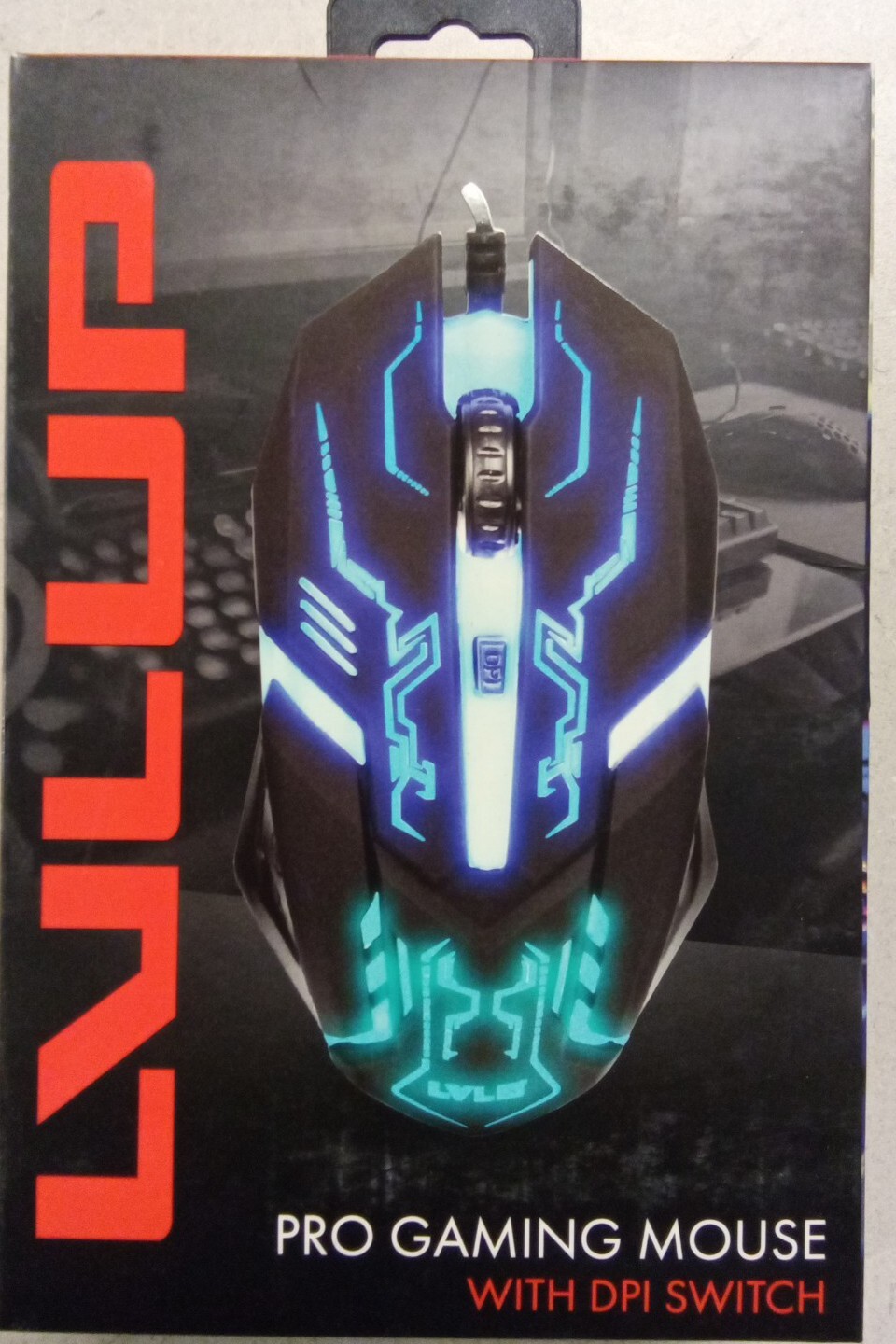LVLUP PRO RGB BACKLIT GAMING MOUSE WITH DPI SWITCH 800/1000/1200 DPI