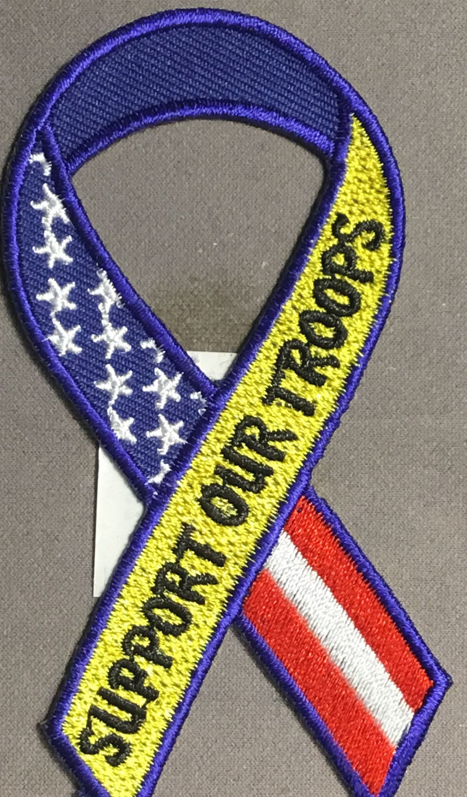 Support Our Troops with flag colors morale patch
