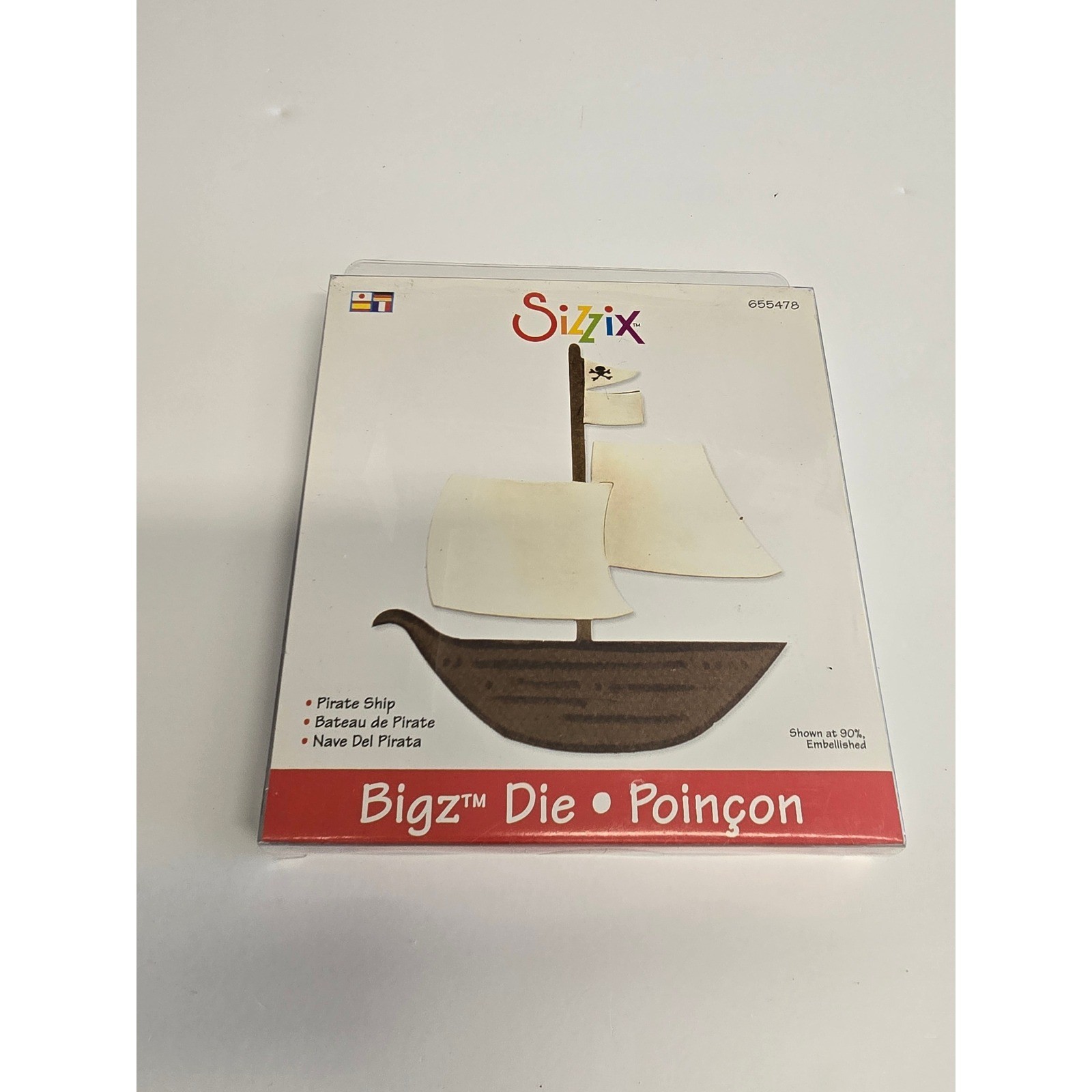 Sizzix Bigz Die 655478 Pirate Ship Debi Adams Nautical Scrapbooking Cutting Tool