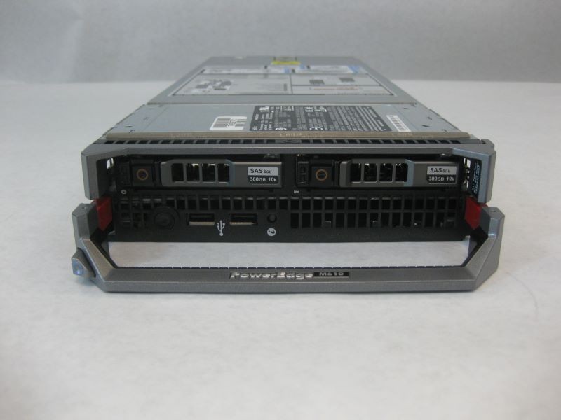 Dell Poweredge M610 X5650 2x2.66GHZ X5650 96GB 2x300GB SAS 10k SAS 6iR  raid 4z