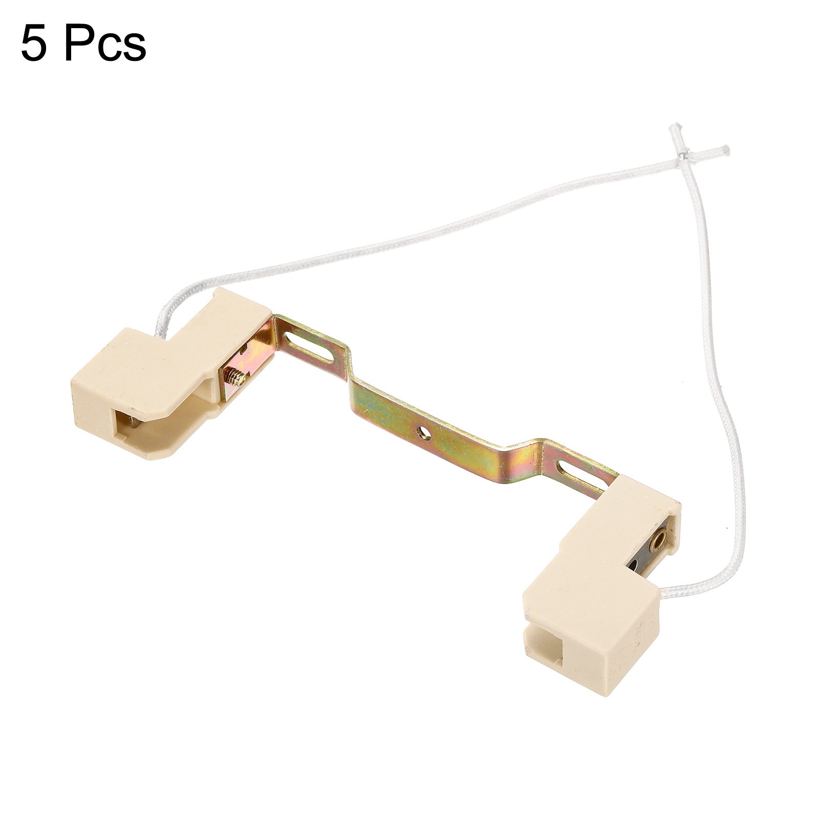 5Pcs 118mm R7S Socket Double-End Lamp Holder Halogen Socket Multicolor White