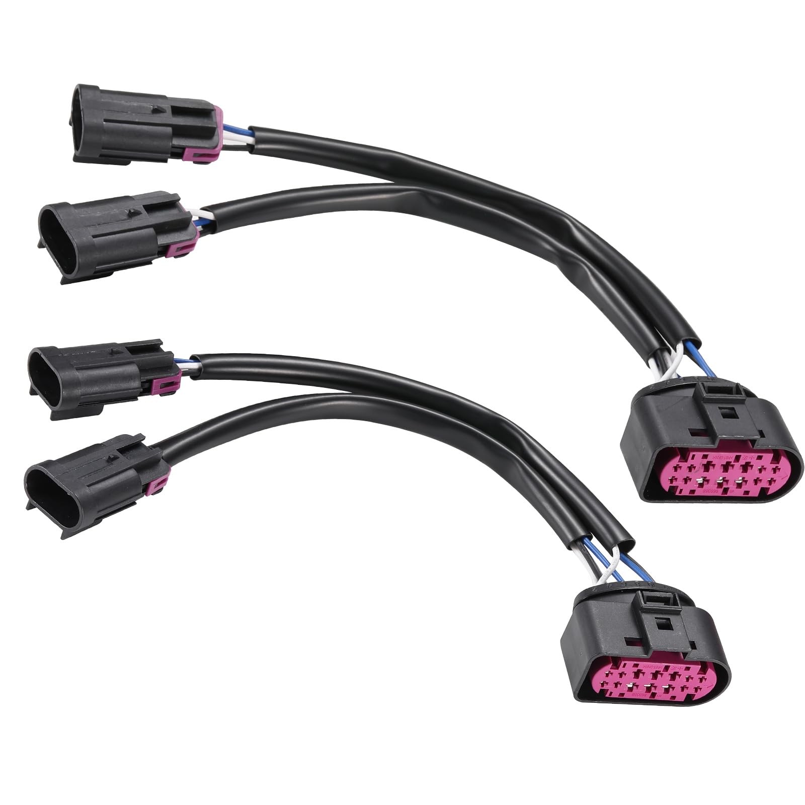 2Pcs Conversion Harnesses Quad Housing to Projector Headlight Fit for Ram Tru...