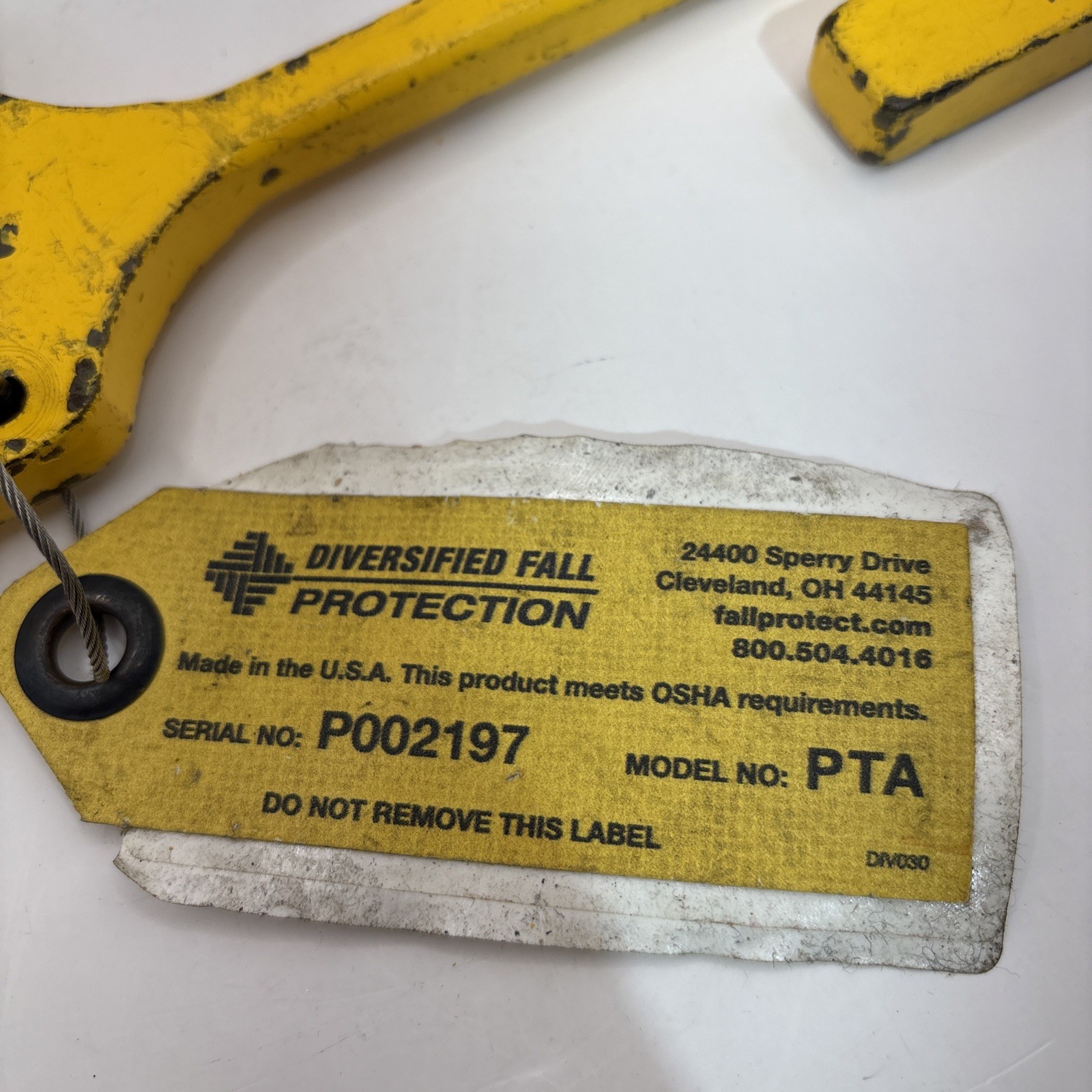 Diversified Fall Protection PTA , Portable Truss Anchor