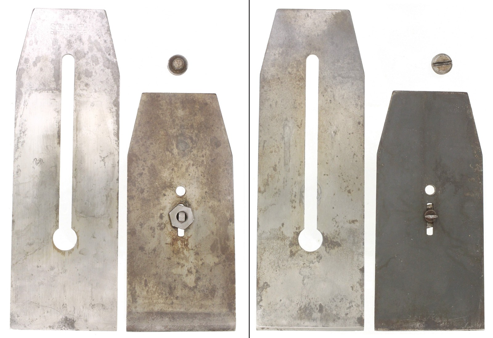 Orig. Iron/Chip Breaker for Stanley No. 132 Plane- 2 5/8"- Pat. '92-mjdtoolparts