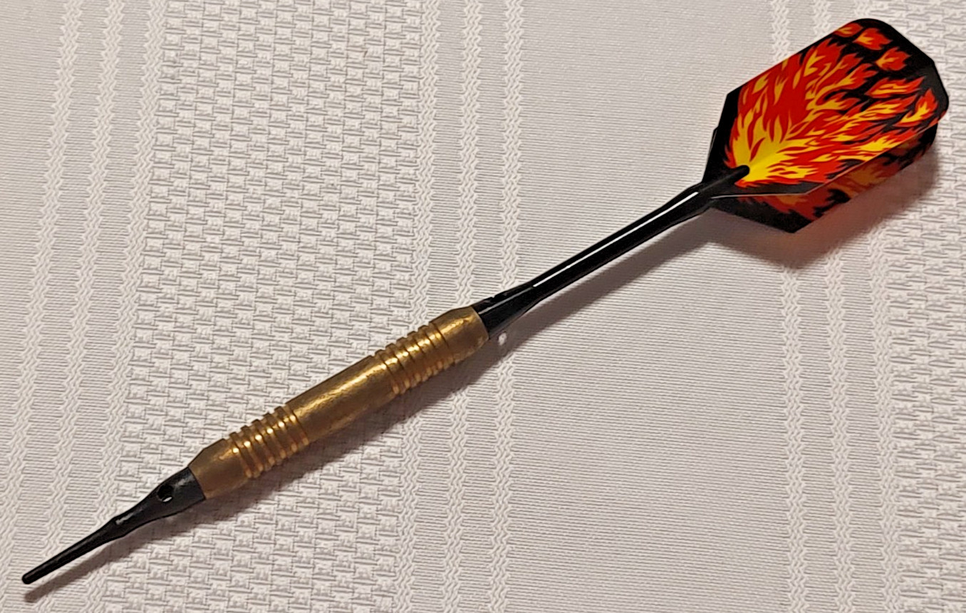 Deluxe Brass Soft Tip Dart Set - DB416, New, 16gm