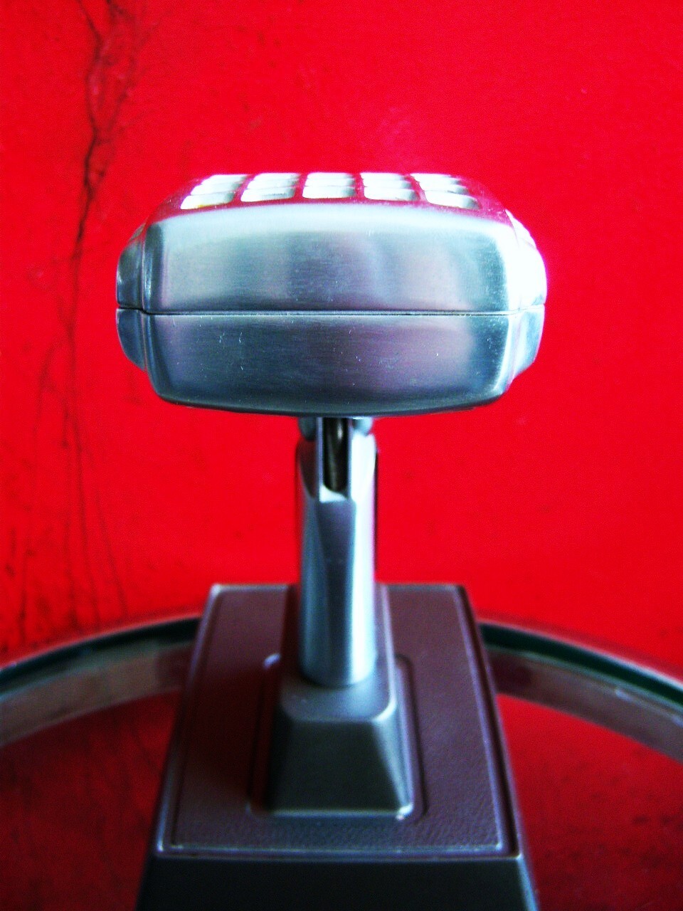Vintage 1960's Shure 737A crystal super cardioid microphone w period S37A stand