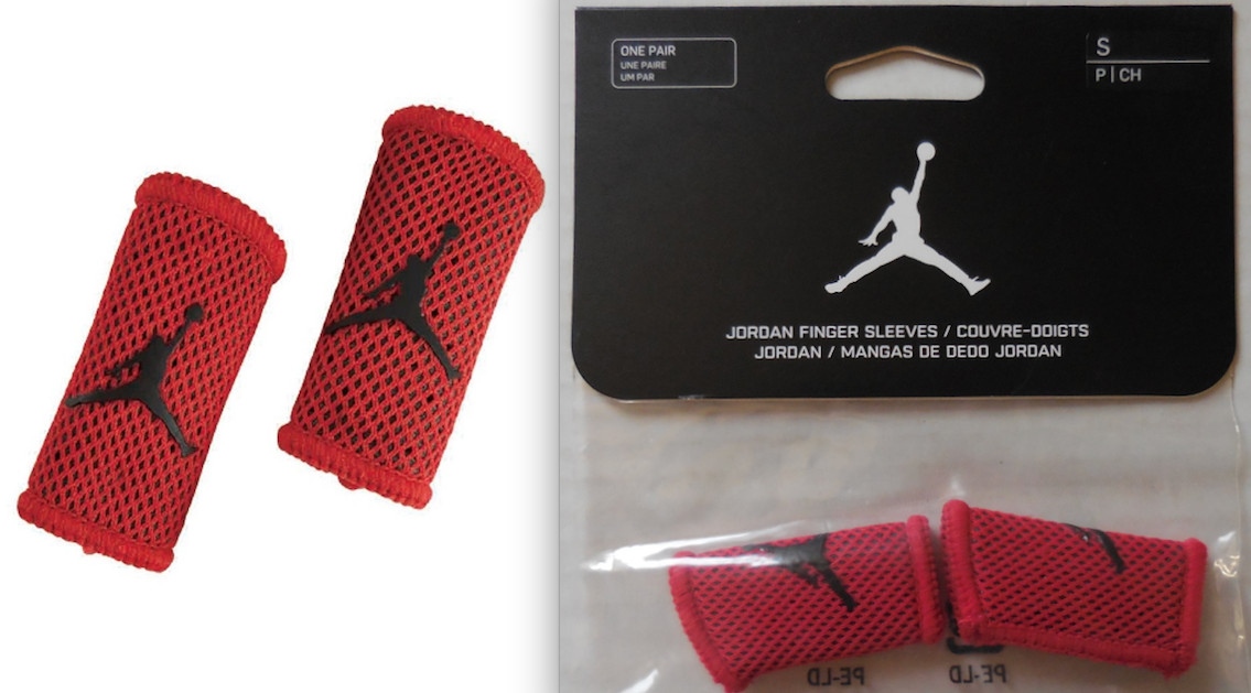 Nike Jordan Jumpman Finger Sleeves Adult Unisex Gym Red/Black Small 1 Pair