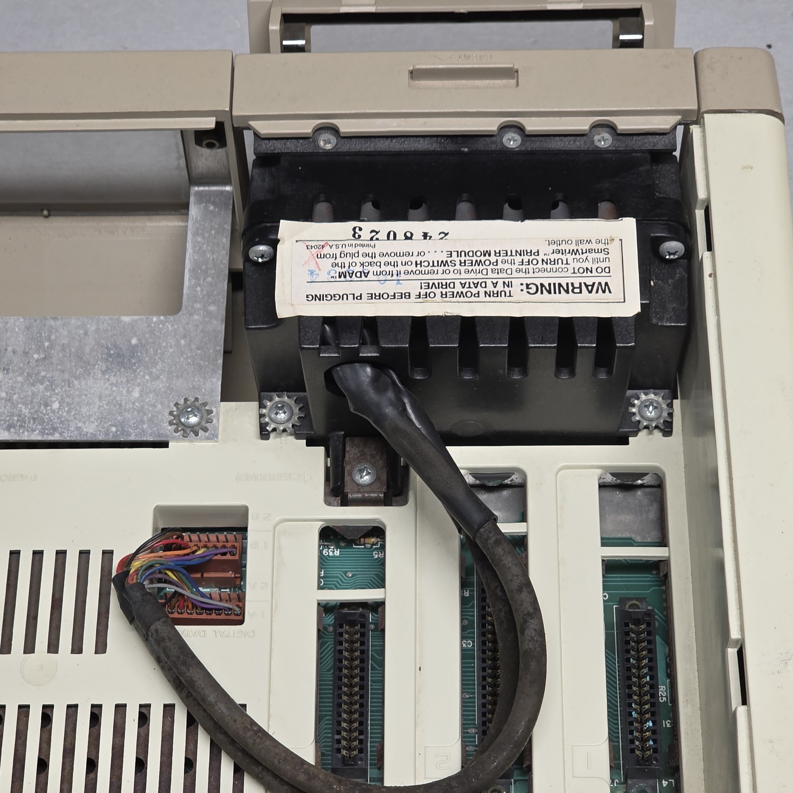Coleco ADAM 2404CPU Computer System Memory Console Untested As-Is Rust