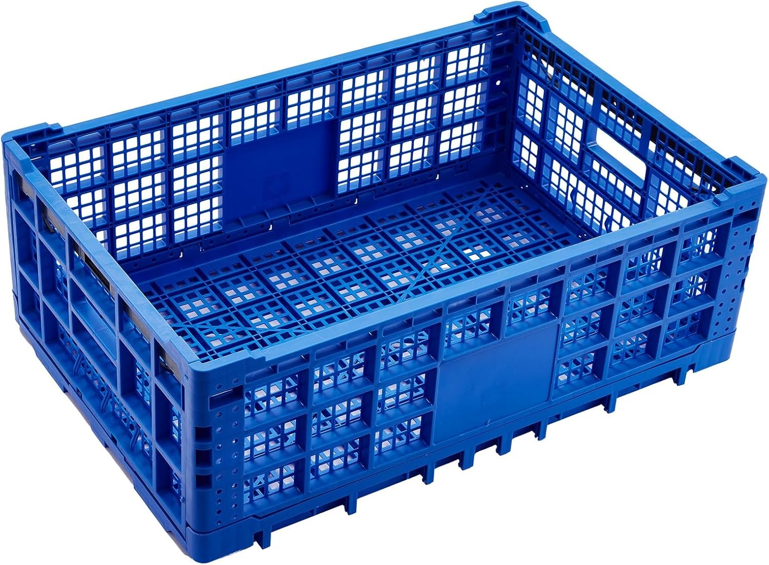 52L Collapsible Storage Baskets Bins Folding Plastic Stackable Transfer Box
