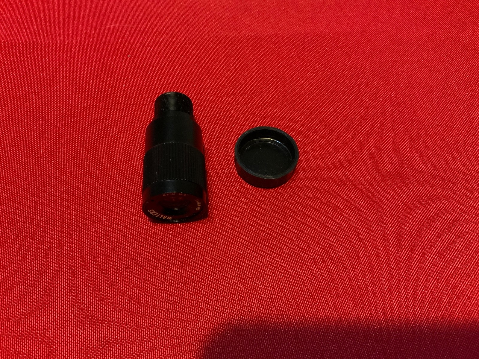 Walters extra short focus 4x12 12.5 degree monocular, black, with case