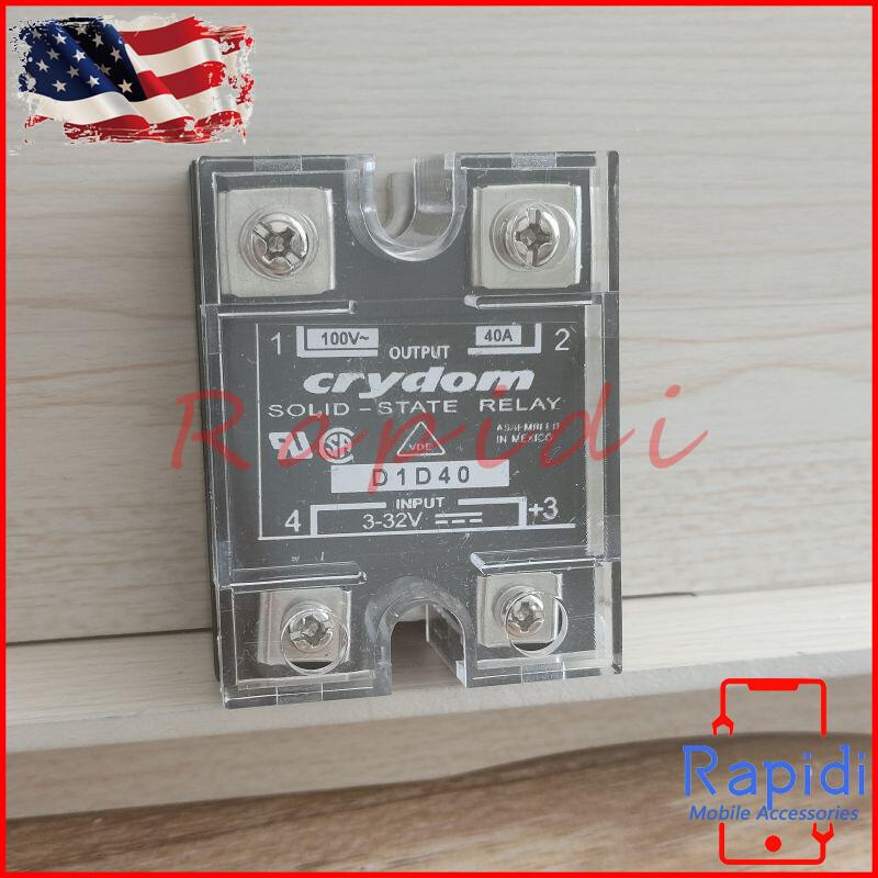 2* SSR Solid State Relay For Crydom D1D40 Module 3-32VDC SPST-NO 40A Load 100VDC