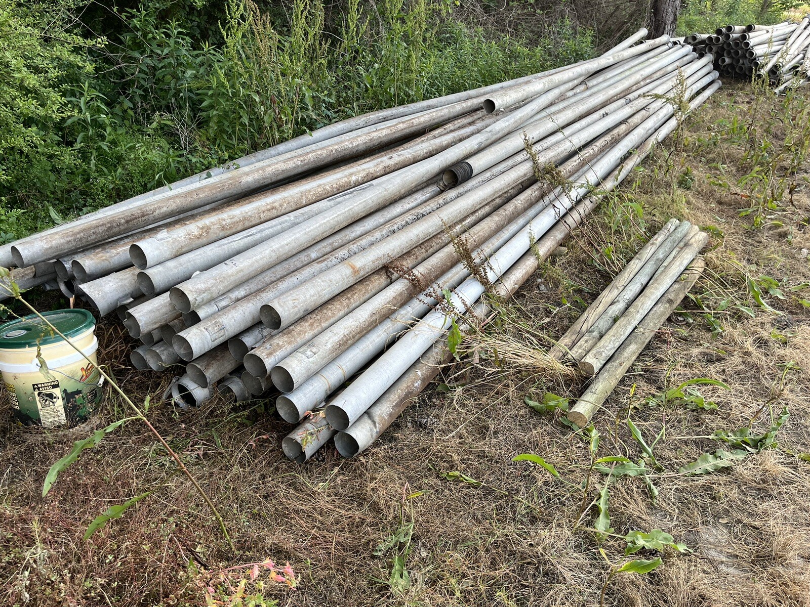 4” latch  lock aluminum irrigation pipe 30’ Long 1250’