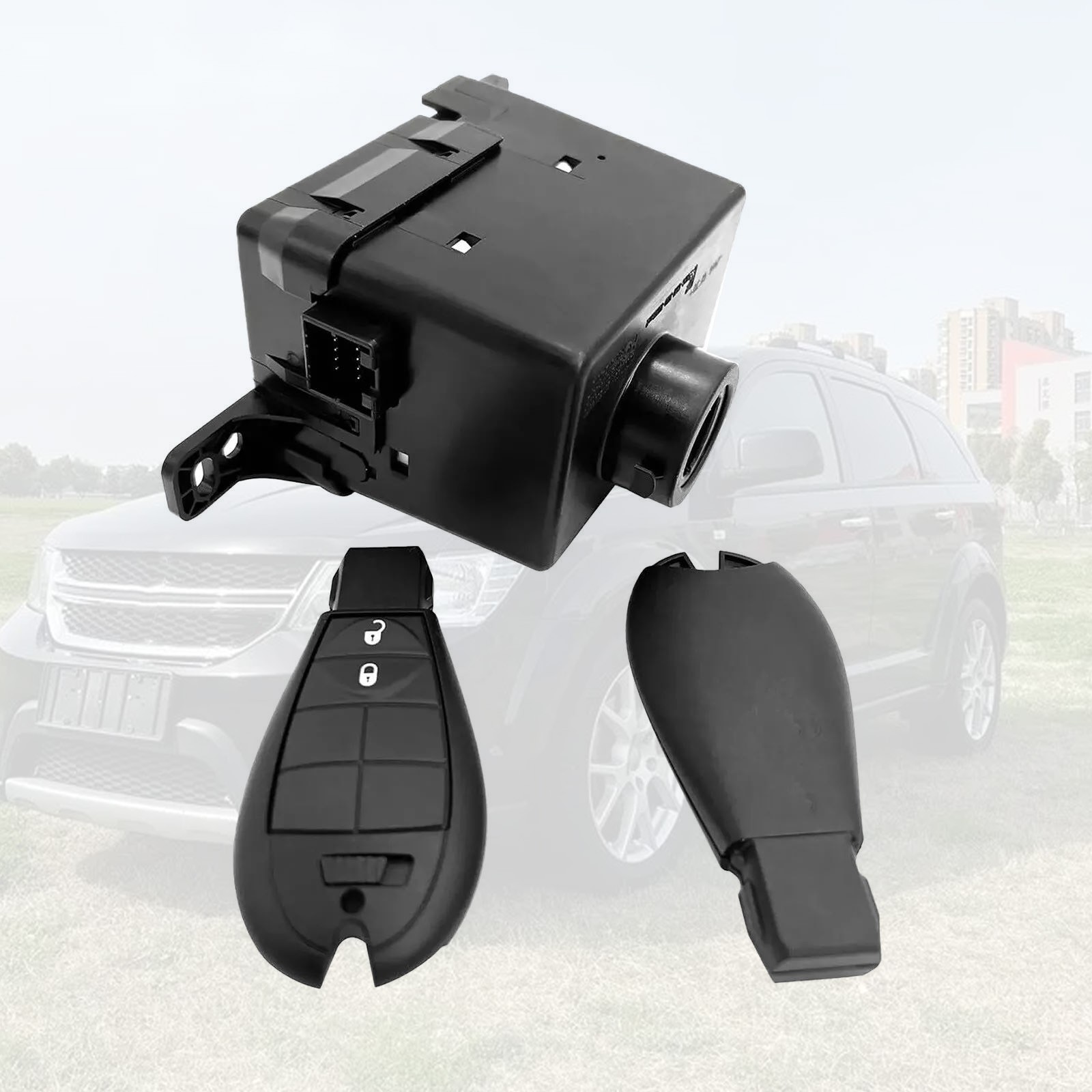 1x Ignition Switch Node Module with 2x Keys Replacement For Dodge Journey 08-10