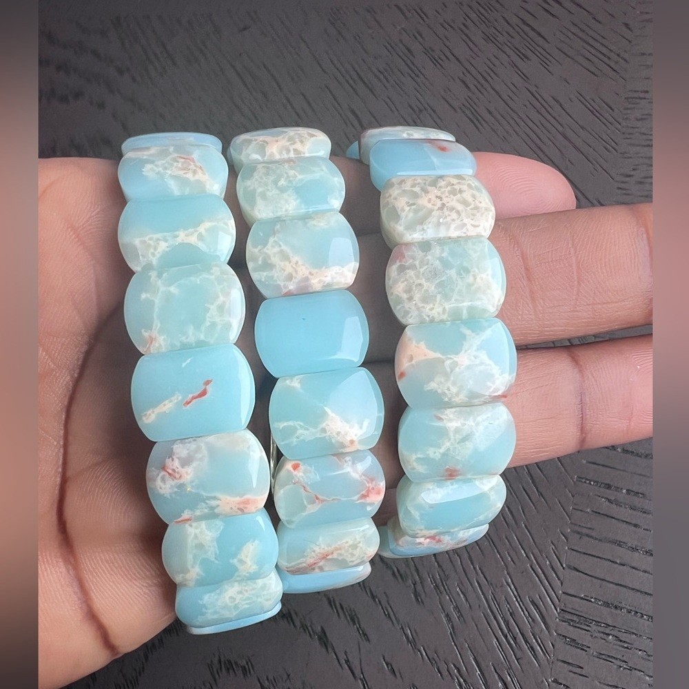Shoushan stone soft bangles 7-7.5’ (one)