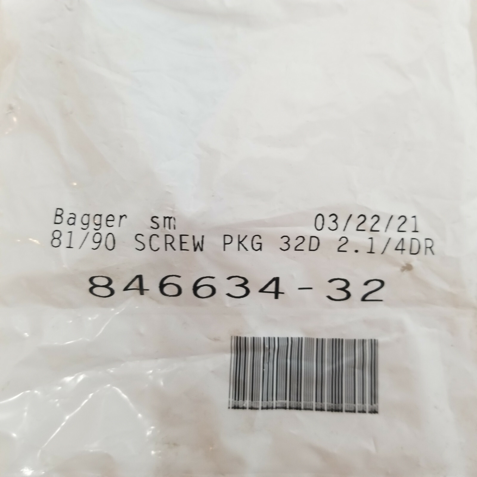 GLYNN-JOHNSON 904 THRU BOLT & SCREW PKG FOR 90 series surface overhead