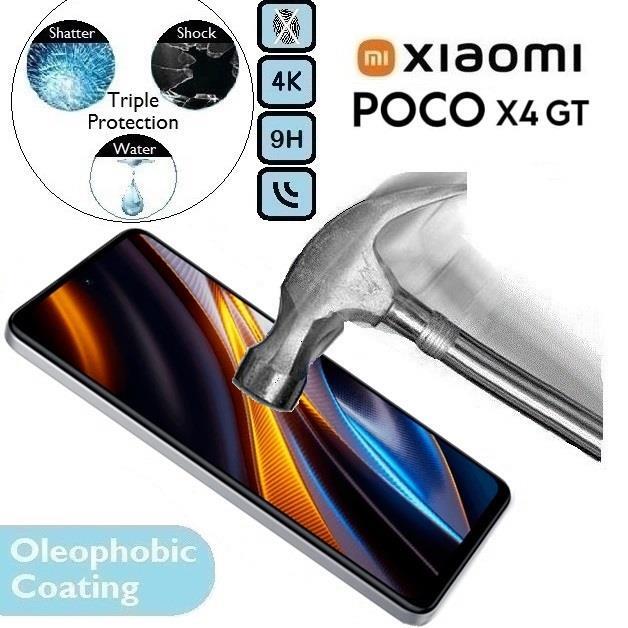 100%Genuine Tempered Glass 9H Screen Protector (X4GT) Fits/For Xiaomi Poco X4 GT