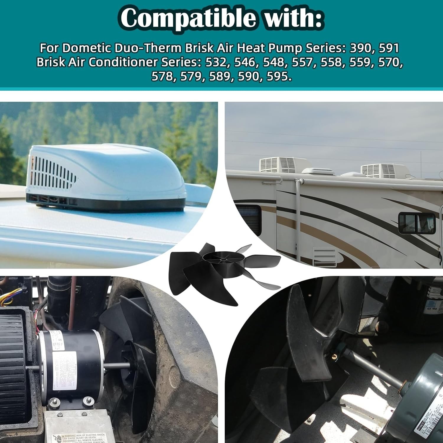 Fan Blade for Dometic Brisk Air Conditioner RV AC