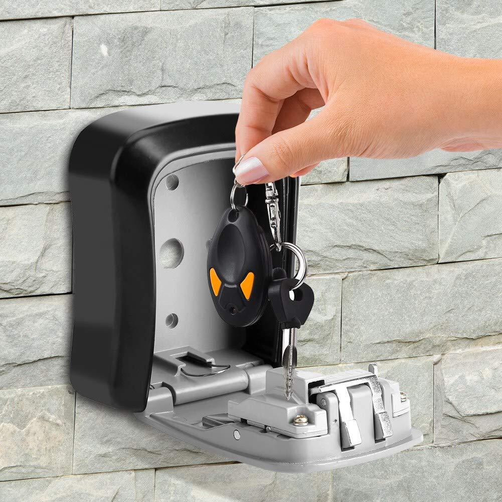 Lock BoxKey Lock BoxLockbox4 Digit Combination Lock Box Password Security Loc...