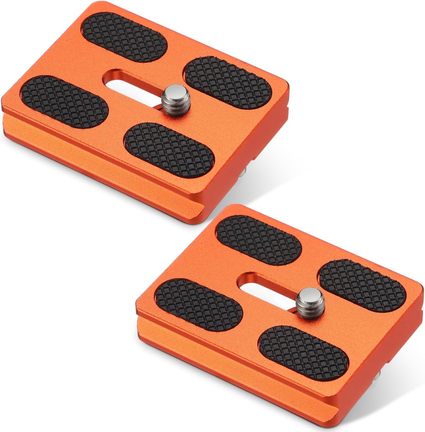 2 Pieces Metal Quick Release Plate with 1/4''-20 Camera Screw Tripod Mount Plate