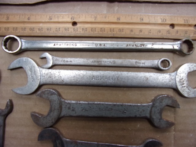 vintage Armstrong tool wrench lot