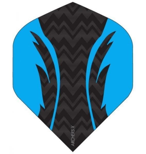 Archers X Pro Black Blue Standard Dart Flights