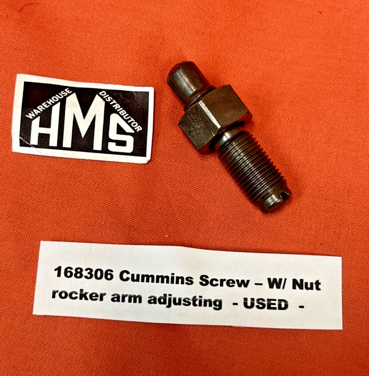 168306  Cummins Screw - Rocker Arm Adjusting W/ Nut  - USED  -