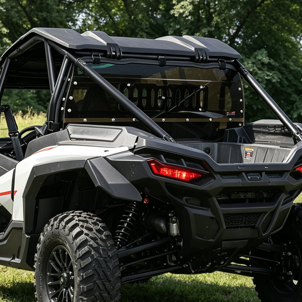 UTV Tinted Rear Windshield W/ Sliding Window for 2024-2026 Polaris RZR XP 1000/4