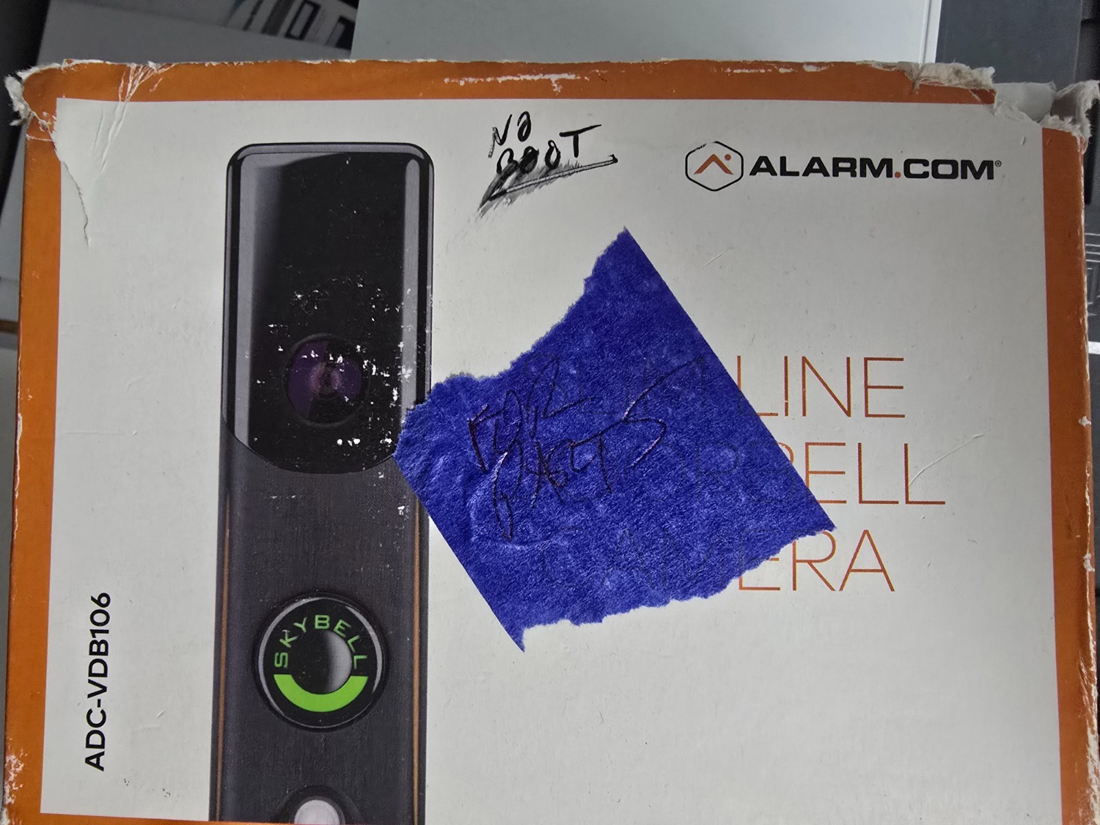Alarm.com Slim Line Doorbell Camera Two Way Audio ADC-VDB106 NIOB For Parts